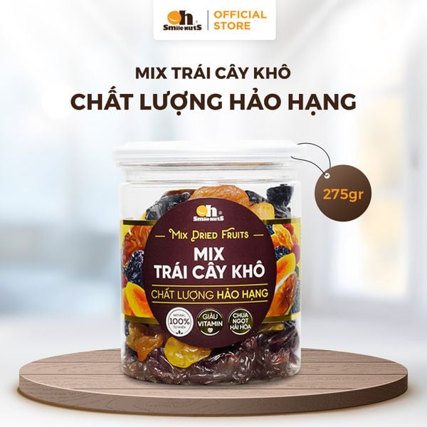 Mix Trái Cây Khô 6 Loại - Hủ 275g - Oh Smile Nuts