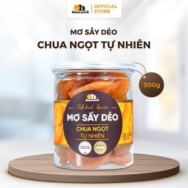 Mơ Sấy Dẻo - Hủ nhựa 300g - Oh Smile Nuts