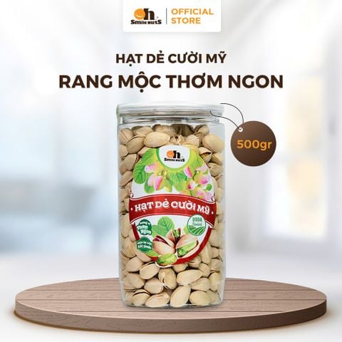  Hạt Dẻ Cười Mỹ Rang Mộc - Hũ Nhựa 500g - Oh Smile Nuts 