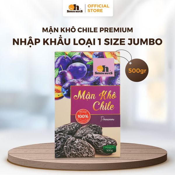 Mận Khô Chile - Hộp Giấy 500g - Oh Smile Nuts