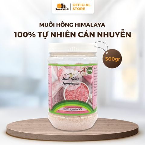  Muối Hồng Himalaya Dạng Nhuyễn - Hũ nhựa 500g - Oh Smile Nuts 