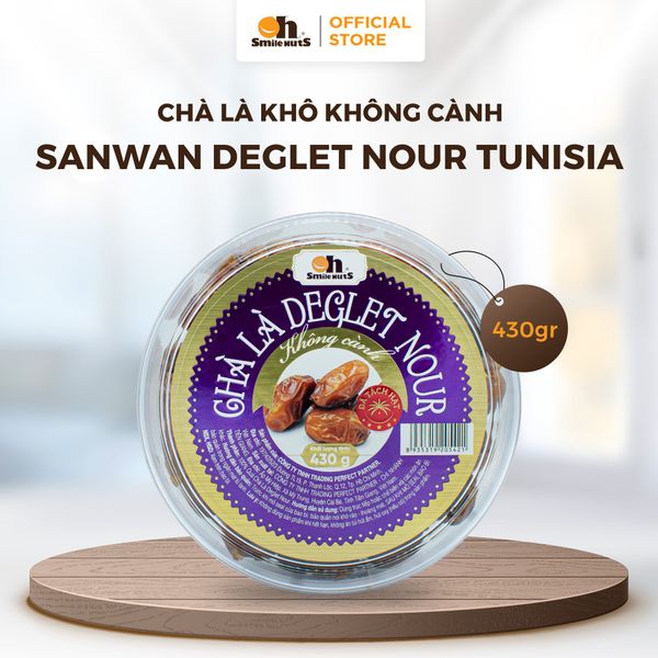 Chà Là Khô Không Cành Tách Hạt - Hộp 430gr - Oh Smile Nuts