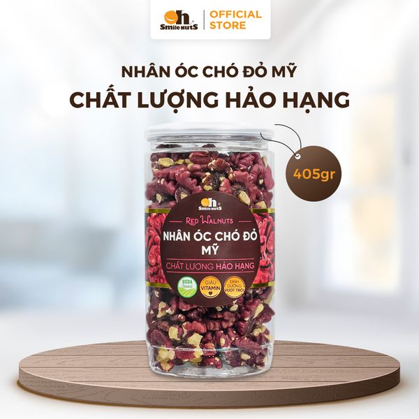 Nhân Óc Chó Đỏ Mỹ - Hũ nhựa 405g - Oh Smile Nuts