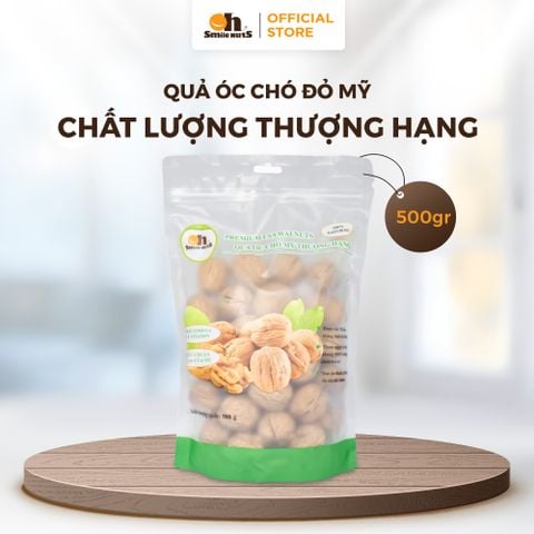  Quả Óc Chó Mỹ - Túi Zipper 500g - Oh Smile Nuts 