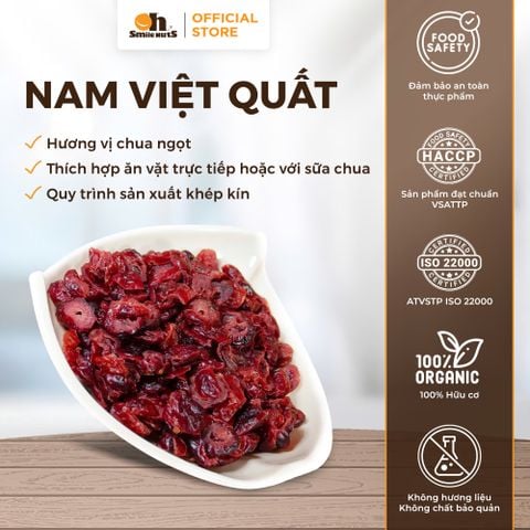  Nam Việt Quất - Hũ nhựa 250g - Oh Smile Nuts 