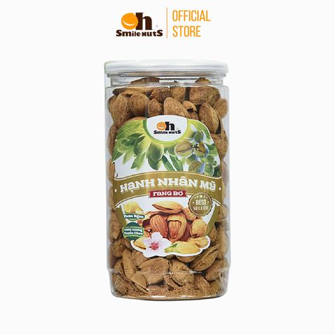  Hạnh Nhân Mỹ Rang Bơ Smile Nuts Hộp 350g 