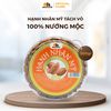 Hạnh Nhân Mỹ Tách Vỏ Nướng Mộc - Hộp Tròn 300g - Oh Smile Nuts