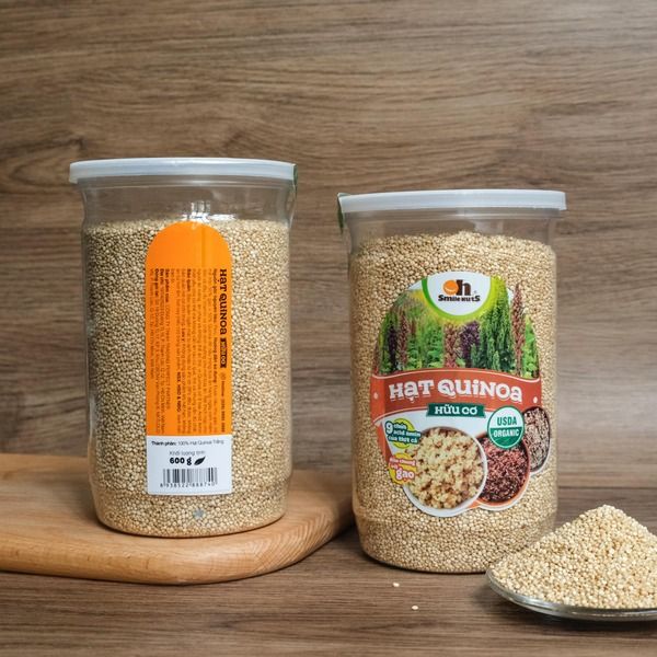 Hạt Quinoa (Diêm Mạch) Trắng Smile Nuts Hủ 600g