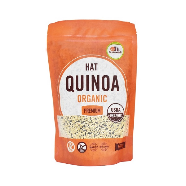 Hạt Diêm Mạch Quinoa Mix Hữu Cơ Smile Nuts Túi 500g – Nhập Khẩu Từ Peru – Smile Nuts >>> top1shop >>> smilenuts.vn