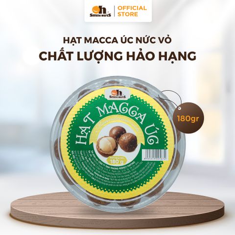  Hạt Macca Úc - Hộp Tròn 180g - Oh Smile Nuts 