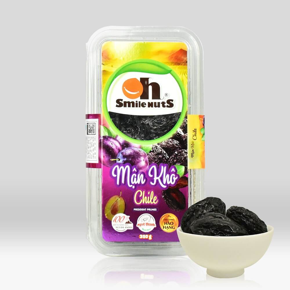 Mận Khô Chile Smile Nuts Hộp 350g – Smile Nuts >>> top1shop >>> smilenuts.vn
