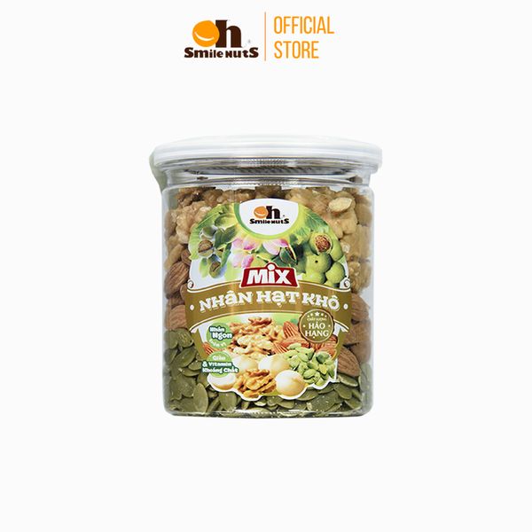 Mix Nhân Hạt Khô Nhập Khẩu Smile Nuts Hộp 255g