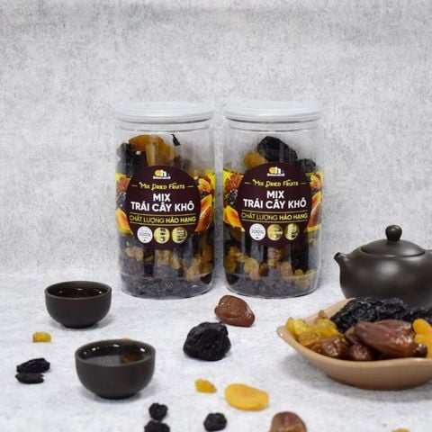  Mix Trái Cây Khô 6 Loại Smile Nuts Hủ 500g 