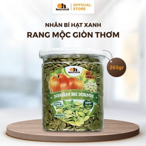  Nhân Bí Xanh Nướng Mộc - Hũ 265g - Oh Smile Nuts 