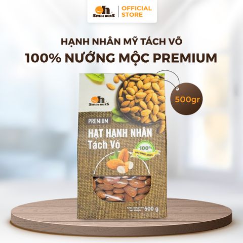  Hạnh Nhân Mỹ Tách Vỏ Nướng Mộc 500g - Oh Smile Nuts 