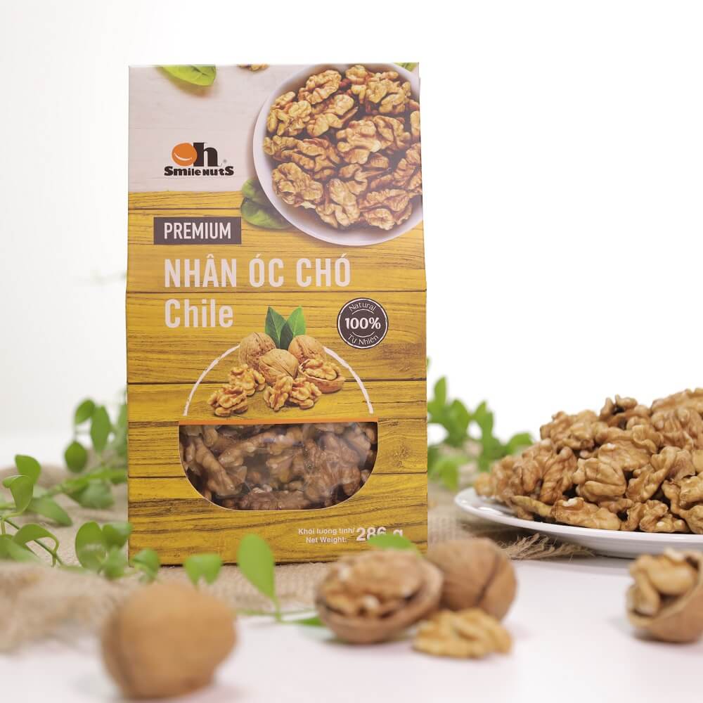Nhân Óc Chó Chile Smile Nuts Hộp 286g – Smile Nuts >>> top1shop >>> smilenuts.vn