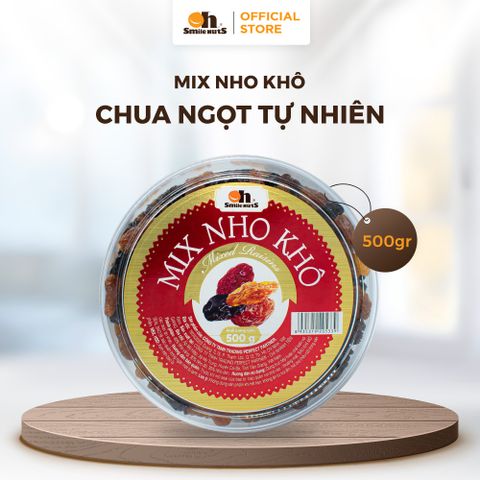  Mix Nho Khô Chile - Hộp Tròn 500g - Oh Smile Nuts 