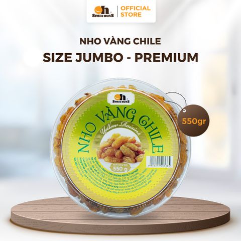  Nho Khô Vàng Chile - Hộp Tròn 550g - Oh Smile Nuts 