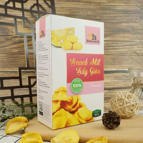 Snack Mít Sấy Giòn Smilenuts Hộp 300g 