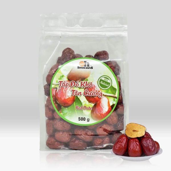 Táo Đỏ Khô Tân Cương Smile Nuts Túi 500g