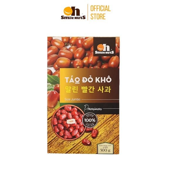 Táo Đỏ Khô Smile Nuts Hộp 500g