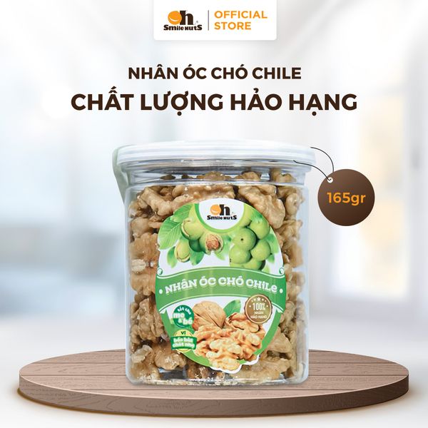 Nhân Óc Chó Vàng Chile - Hũ Nhựa 165g - Oh Smile Nuts