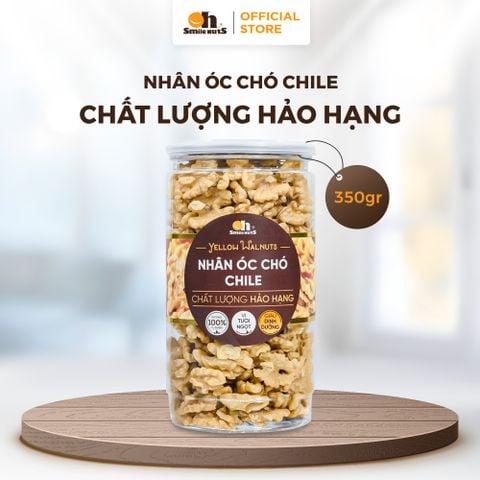  Nhân Óc Chó Vàng Chile - Hũ Nhựa 350g - Oh Smile Nuts 