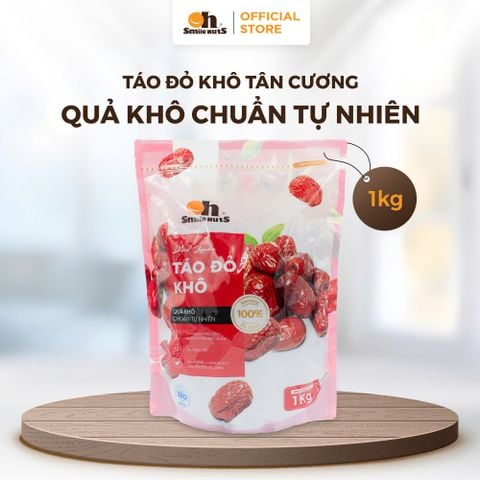  Táo Đỏ Khô Tân Cương - Túi 1kg - Oh Smile Nuts 
