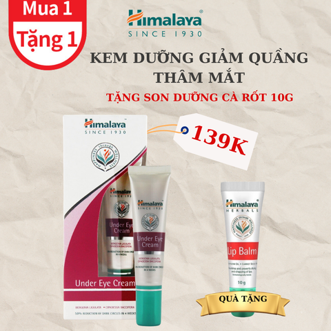 [TẶNG SON DƯỠNG CÀ RỐT 10G] Kem Loại Bỏ Thâm Quầng Mắt