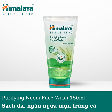 Sữa rửa mặt trị mụn sạch da Himalaya Purifying Neem Face Wash
