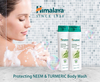 Sữa tắm giảm mụn thâm chiết xuất lá neem Himalaya Protecting Neem & Turmeric Body Wash 200ml