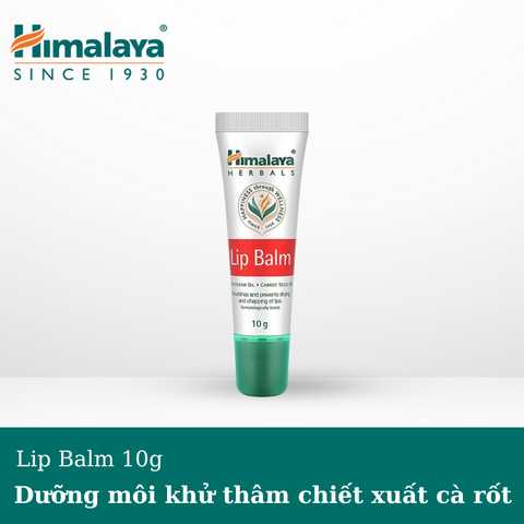 [HẠN SỬ DỤNG: 30/05/2026] Son dưỡng hồng môi khử thâm chiết xuất cà rốt Himalaya Lip Balm 10g