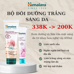 Bộ đôi dưỡng trắng sáng da Kem dưỡng trắng da từ nhuỵ hoa nghệ tây 25g và Sữa rửa mặt sáng da từ nhuỵ hoa nghệ tây 100ml