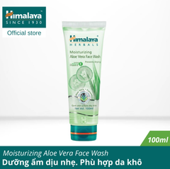 (HSD 5/2024) SỮA RỬA MẶT DƯỠNG ẨM VÀ SÁNG MỊN DA HIMALAYA MOISTURIZING ALOE VERA FACE WASH 100ML