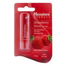 Son dưỡng hồng môi chiết xuất dâu tây Himalaya Strawberry Shine Lip Care 4.5G