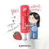 Son dưỡng hồng môi chiết xuất dâu tây Himalaya Strawberry Shine Lip Care 4.5G