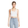 Áo ba lỗ NB Crop Henley Tank Top dành cho Nữ. Chất cotton thun gân mềm mịn, co giãn thoải mái.