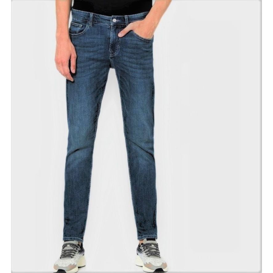  Quần Jeans Slimfit ADHOC xuất Hàn dành cho Nam. Dòng jeans Lycra fiber mềm mại, nhẹ nhàng và co giãn. 