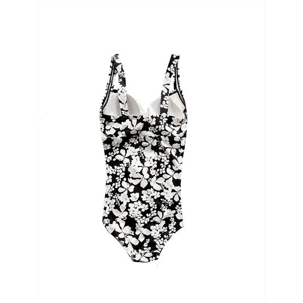  Đồ bơi One piece swimsuit Merona dành cho Nữ. Mềm mại, chắc chắn, co giãn thoải mái. Màu đen họa tiết floral cực chất. 