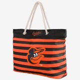  Túi tote đi biển Foco . Chất vải canvas, unisex. Đen phối cam 