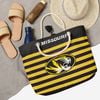 Túi tote đi biển Foco . Chất vải canvas, unisex. Đen phối vàng hổ