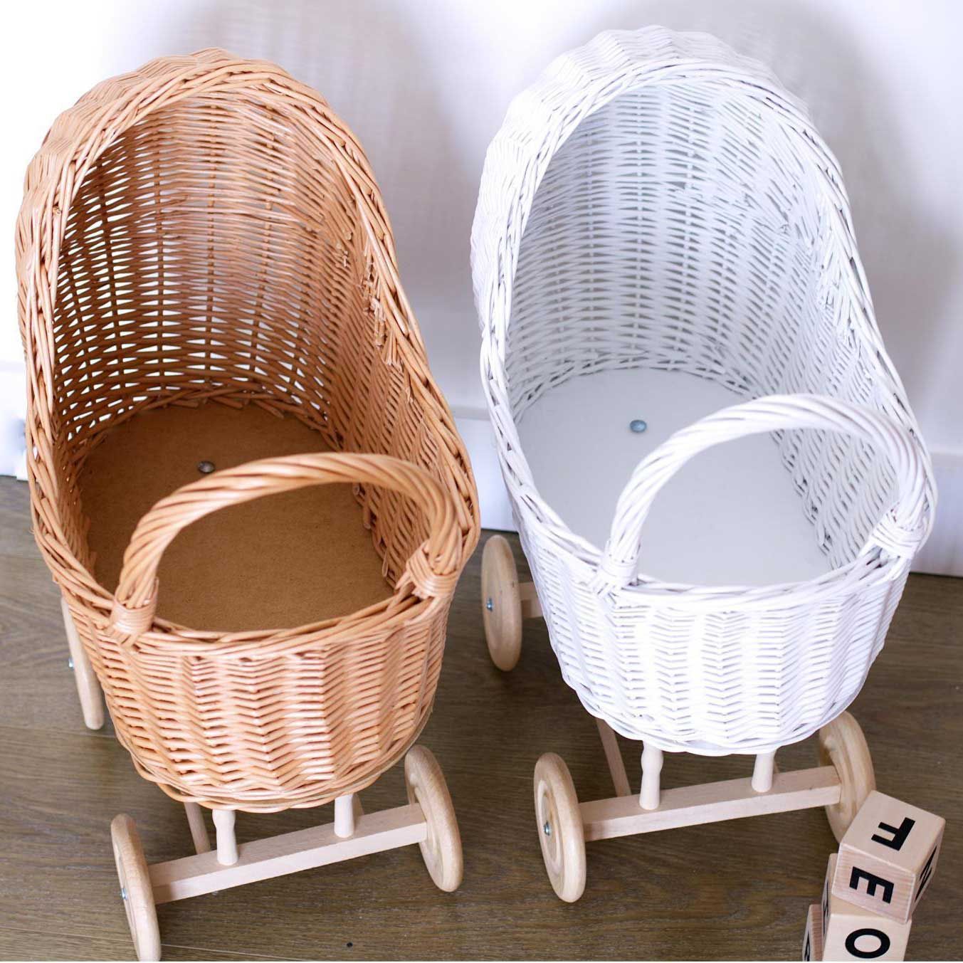  Wicker Doll Pram 