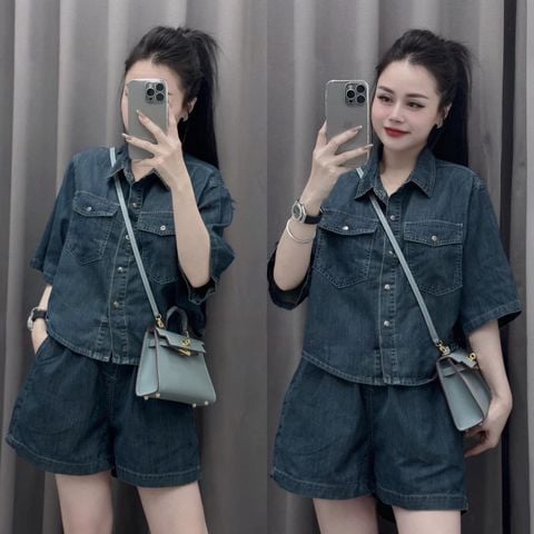 SET JEANS ÁO , QUẦN SHORT