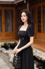 TQ3279  ĐẦM ĐÍNH ĐÁ ĐEN