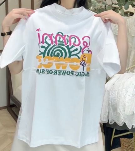 TUN0011 ÁO THUN IN HỌA TIẾT (TRẮNG)