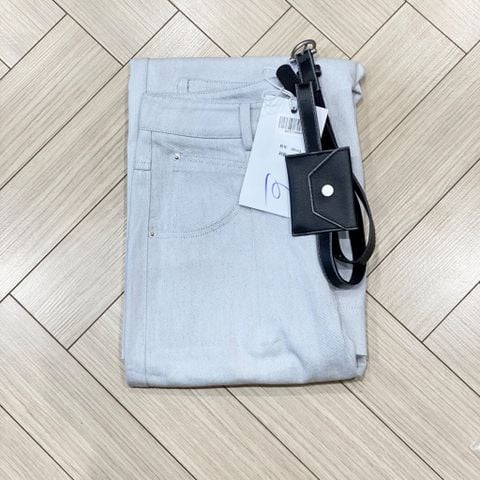 QCC2006 QUẦN JEAN MỀM QC + ĐAI (XÁM)