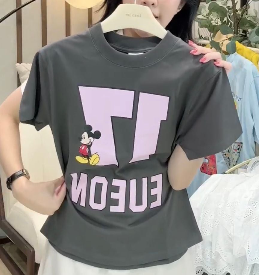 TUN0022 ÁO THUN IN SỐ 17 (XÁM)