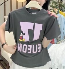 TUN0022 ÁO THUN IN SỐ 17 (XÁM)