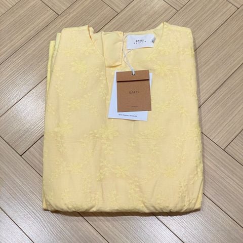 OAK0068 SET HOA NHÍ THÊU, CV DÀI VÀNG