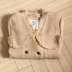 QCC1126- Áo khoác dạ Nâu